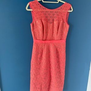 Peach Lace BCBG Dress